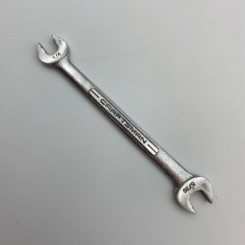 CRAFTSMAN Double Open End Wrench 1/4‎ & 5/16 Forged in U.S.A.